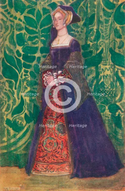 'A Woman of the Time of Henry VIII', 1907. Artist: Dion Clayton Calthrop.