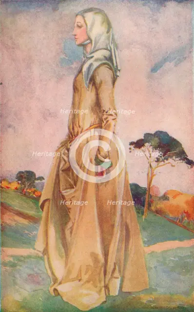 'A Woman of the Time of Henry II', 1907. Artist: Dion Clayton Calthrop.