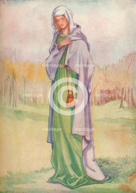 'A Woman of the Time of Henry III', 1907. Artists: Dion Clayton Calthrop, King Henry III.