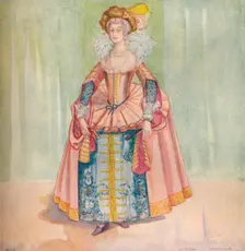 A Woman of the Time of James I 1907. Artist: Dion Clayton Calthrop