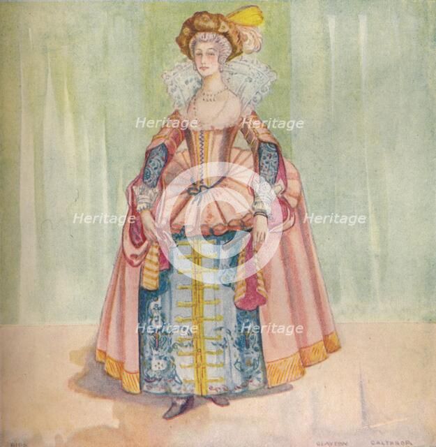 'A Woman of the Time of James I', 1907. Artist: Dion Clayton Calthrop.