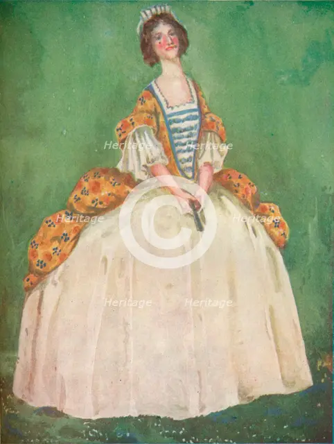 'A Woman of the Time of Queen Anne', 1907. Artist: Dion Clayton Calthrop.