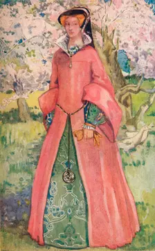 A Woman of the Time of Queen Mary 1907. Artist: Dion Clayton Calthrop