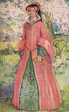 A Woman of the Time of Queen Mary 1907. Artist: Dion Clayton Calthrop