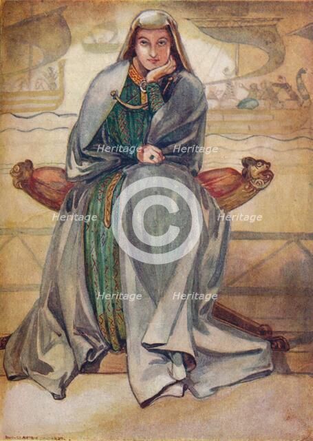 'A Woman of the Time of Richard I', 1907. Artist: Dion Clayton Calthrop.