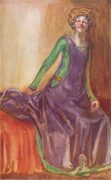 A Woman of the Time of Richard II 1907. Artist: Dion Clayton Calthrop