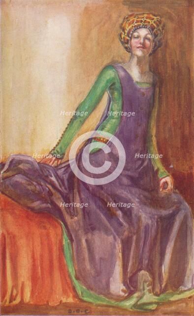 'A Woman of the Time of Richard II', 1907. Artist: Dion Clayton Calthrop.