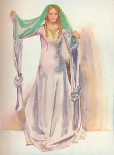 A Woman of the Time of Stephen 1907. Artist: Dion Clayton Calthrop