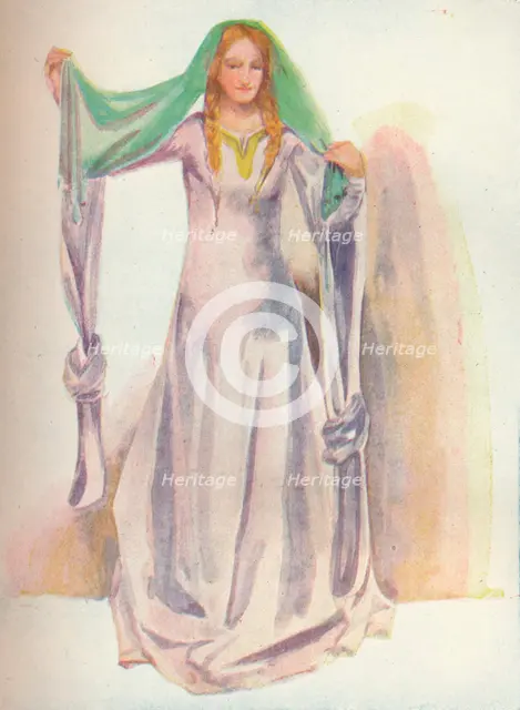 'A Woman of the Time of Stephen', 1907. Artist: Dion Clayton Calthrop.