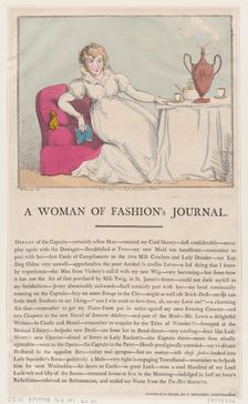 A Woman of Fashion's Journal, May 1, 1802., May 1, 1802. Creator: Thomas Rowlandson