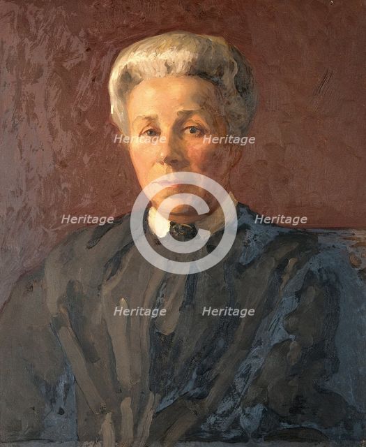 A woman, previously designated as Elizabeth Garrett Anderson or Isabel Thorne. Creator: Unknown.