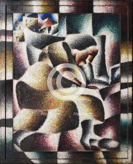 A Woman Reading , 1920. Creator: Segal, Arthur (1875-1944).