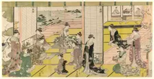 A Woman's Poetry Party, c. 1793. Creator: Hosoda Eishi