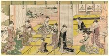 A Woman's Poetry Party, c. 1793. Creator: Hosoda Eishi