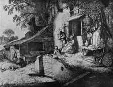 A Woman Spinning 1652. Artist: Adriaen van Ostade
