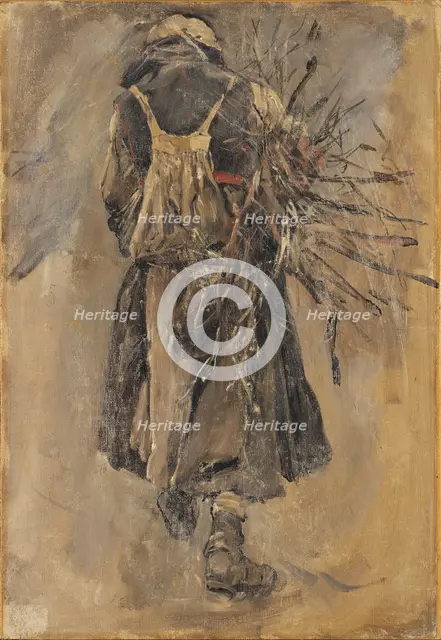A Woman. Study for Sancta Simplicitas. Creator: Carl Gustaf Hellqvist.