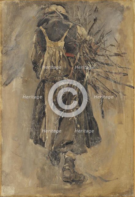 A Woman. Study for Sancta Simplicitas. Creator: Carl Gustaf Hellqvist.