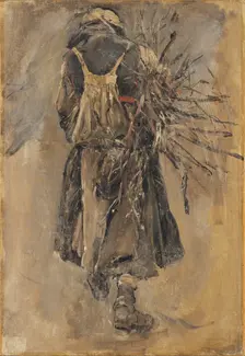 A Woman. Study for Sancta Simplicitas. Creator: Carl Gustaf Hellqvist