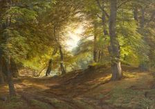 A Wood near Frederiksborg Castle, 1831-1851. Creator: Godtfred Rump
