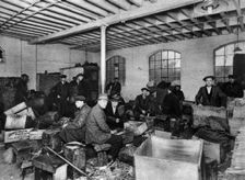 A wood-chopping workshop, London, 1926-1927