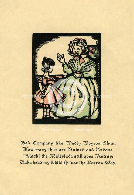 A wood engraving by Helen Press. Artist: Helen Press