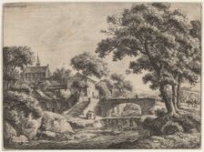 A Wooden and a Stone Bridge. Creator: Anthonie Waterloo