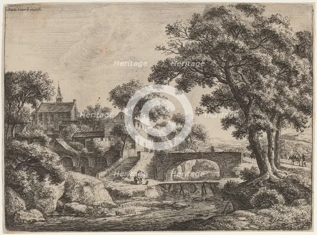 A Wooden and a Stone Bridge. Creator: Anthonie Waterloo.