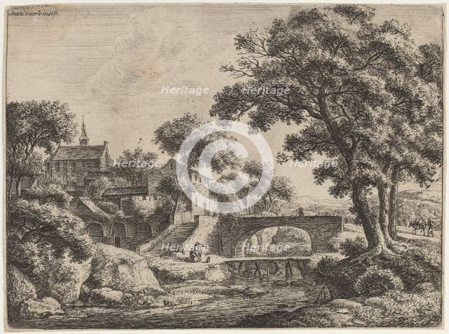 A Wooden and a Stone Bridge. Creator: Anthonie Waterloo.