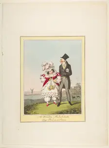 A Wooden Substitute, or Any Port in a Storm, January 19, 1821. Creator: Theodore Lane