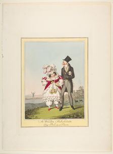 A Wooden Substitute, or Any Port in a Storm, January 19, 1821. Creator: Theodore Lane