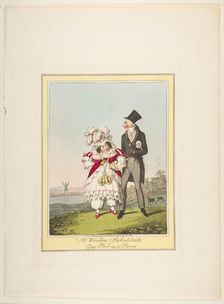 A Wooden Substitute, or Any Port in a Storm, January 19, 1821. Creator: Theodore Lane