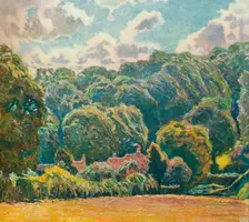 A Wooded Hillside, Upton Grey c1914. Artist: Emile Claus