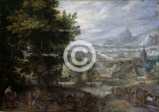 A Wooded Landscape. Artist: Brueghel, Jan, the Elder (1568-1625)