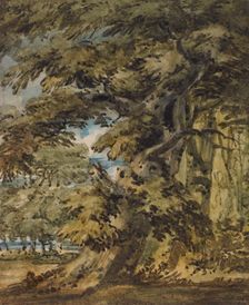 A Wooded Landscape, c1752. Creator: Thomas Girtin