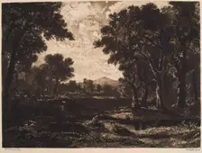 A Wooded Landscape with Castle, (c1830s), c1889. Creator: William Brassey Hole