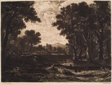 A Wooded Landscape with Castle, (c1830s), c1889. Creator: William Brassey Hole