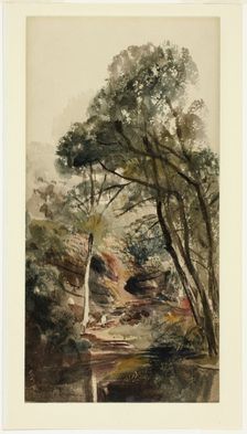 A Wooded River Landscape, 1839/40. Creator: Peter de Wint