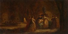 A Woodland Fête, c. 1853-1857 or c. 1862. Creator: Adolphe Monticelli (French, 1824-1886)