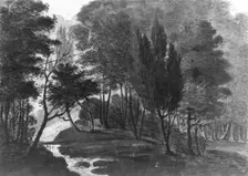 A Woodland Scene (The Sun Reflecting on the Dew, a Garden Scene: Echo..., 1811-ca. 1813. Creator: Pavel Petrovic Svin'in