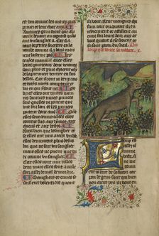 A Wolf; Livre de la Chasse, about 1430-1440. Creator: Unknown