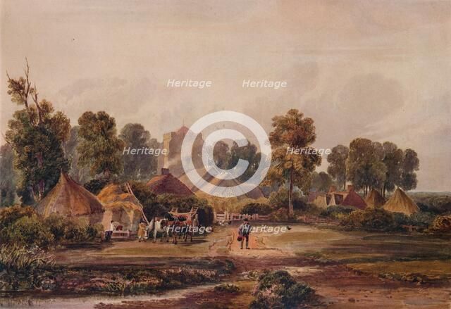 'A Worcestershire Farm', c1848. Artist: David Cox the elder.
