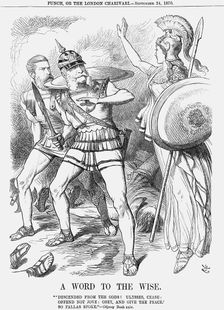 A Word to The Wise 1870. Creator: Joseph Swain