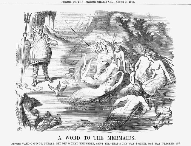 'A Word to the Mermaids', 1865. Creator: John Tenniel.