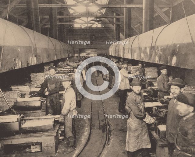 A workshop of the Putilov factory, c. 1914. Artist: Anonymous  