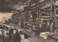 A workshop of the Putilov factory, c. 1914. Artist: Anonymous