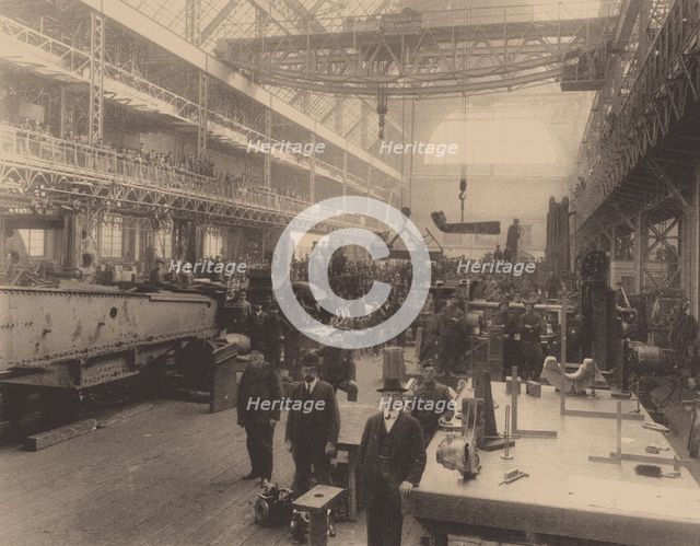 A workshop of the Putilov factory, c. 1914. Artist: Anonymous  