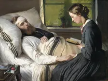 A Wounded Danish Soldier, 1865. Creator: Elisabeth Baumann