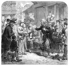 A wounded French soldier returned home, 1871. Creator: Unknown