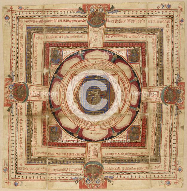 A Yantra of Mahavira, between 1425 and 1450. Creator: Unknown.