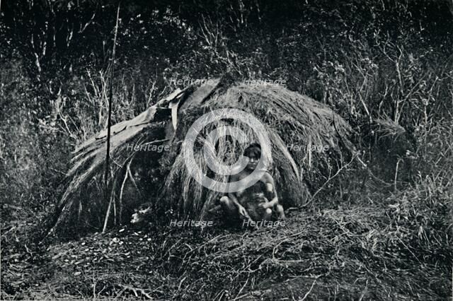 'A Yaghan Hut in Fuegia', 1911. Artist: Unknown.